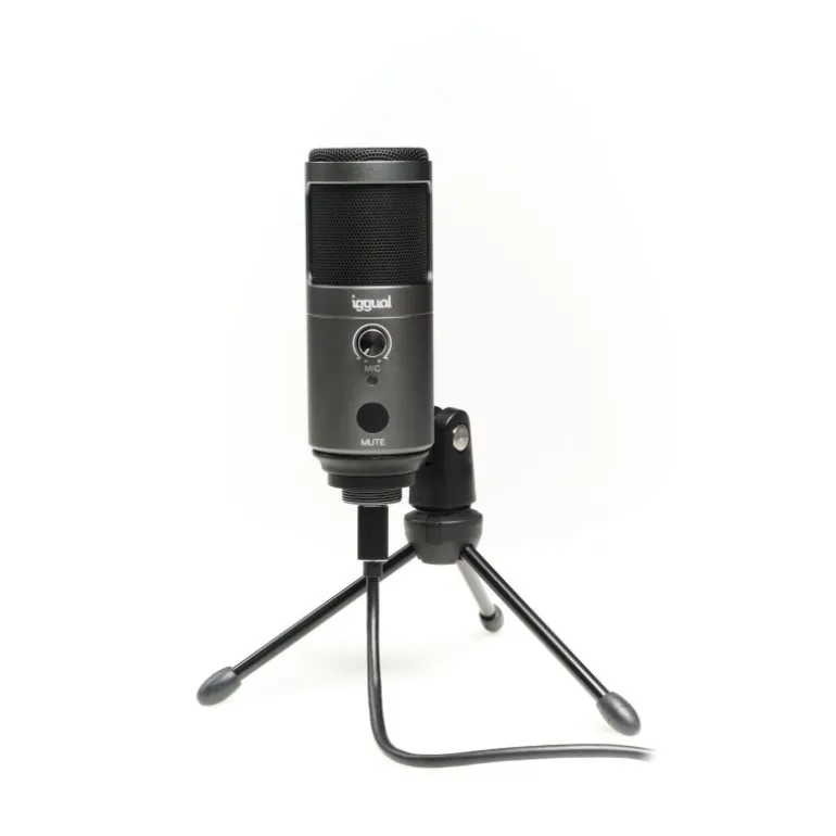 Micrófono iggual Podcasting Pro Gris