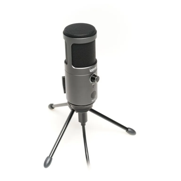 Micrófono iggual Podcasting Pro Gris