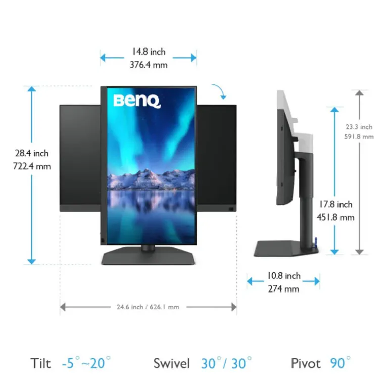 Monitor BenQ SW272Q 27" 2K IPS 60Hz 5ms HDR10
