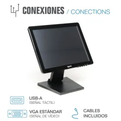 Monitor Iggual MTL15B LCD Táctil XGA USB 15