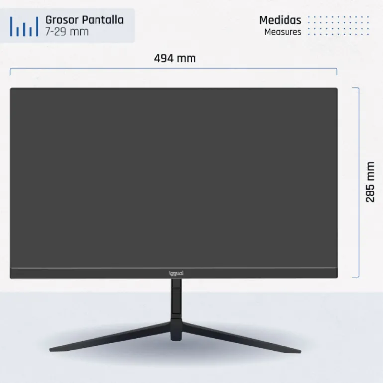 Monitor iggual Slim IGG320037 22" FHD IPS 120Hz 1ms