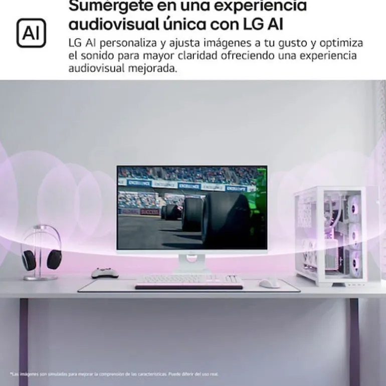 Monitor LG Smart 27U731SA-W 27" 4K UHD IPS 60Hz 5ms HDR webOS 24