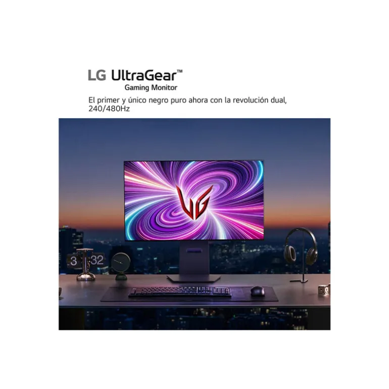 Monitor LG UltraGear 32GS95UE-B 32" UHD 4K OLED 240Hz 0.03ms HDR FreeSync/G-Sync Curvo