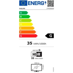 Monitor Philips Evnia 8000 27M2N8500 27" QHD 2K QD-OLED 360Hz 0.03ms HDR FreeSync-G-Sync