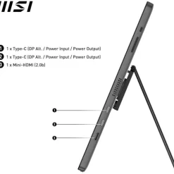 Monitor Portátil MSI MP161 E2 15.6