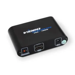 Nano Cable Conversor SVGA+Audio a HDMI SVGA/H+Jack 3.5/H-HDMI A/H Negro - Adaptador