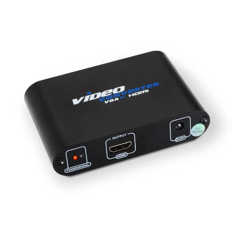 Nano Cable Conversor SVGA+Audio a HDMI SVGA/H+Jack 3.5/H-HDMI A/H Negro - Adaptador