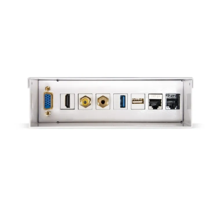 Nano Cable Multimedia de Pared VGA/HDMI/Jack3.5/RCA/USB/RJ-45 - Caja Conexiones