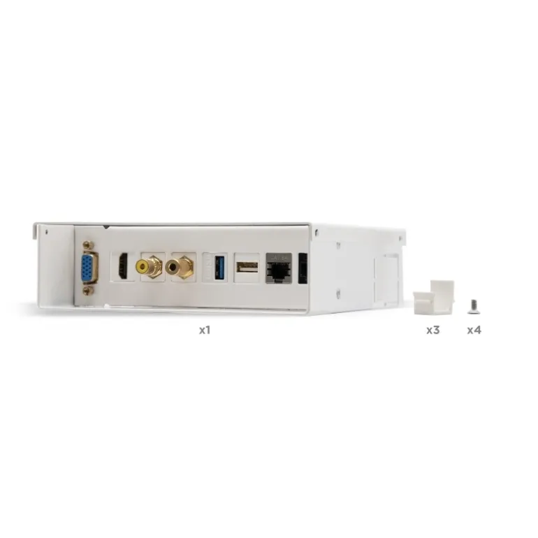 Nano Cable Multimedia de Pared VGA/HDMI/Jack3.5/RCA/USB/RJ-45 - Caja Conexiones