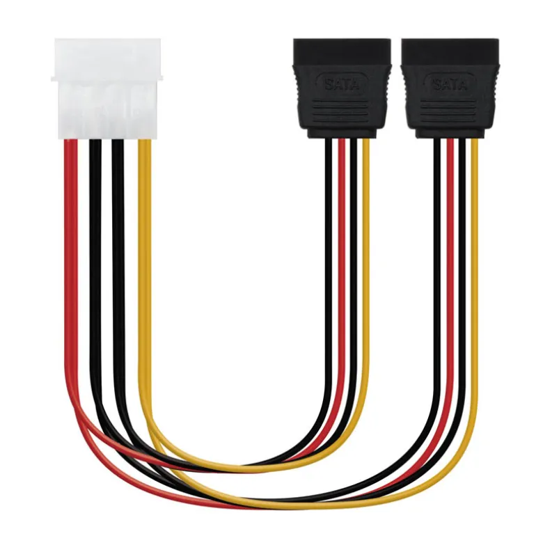 Nanocable Cable SATA Alimentación XHD2 30cm - Cable Sata