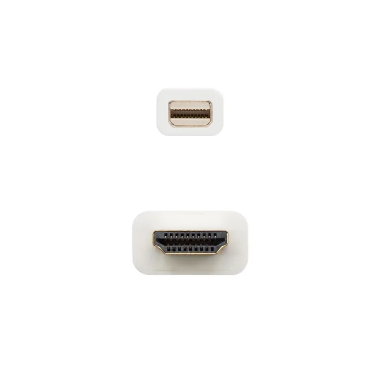 Nano Cable Conversor Mini DP a HDMI Blanco 2m - Cable HDMI