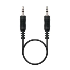 Nano Cable Jack 3.5/M-Jack 3.5/M Negro 1.5m - Cable Audio