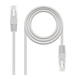 Nanocable Latiguillo Categoria 5 UTP 0.5m Gris - Cable Red