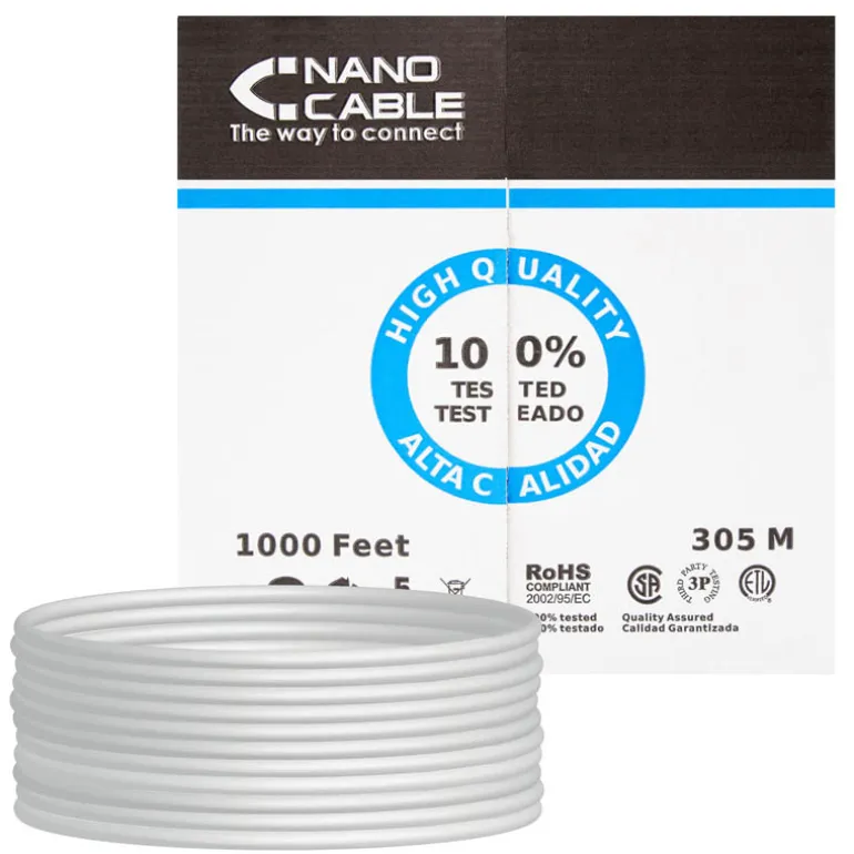 Nanocable RJ45 Categoria 6 UTP Bobina 305m - Cable Red