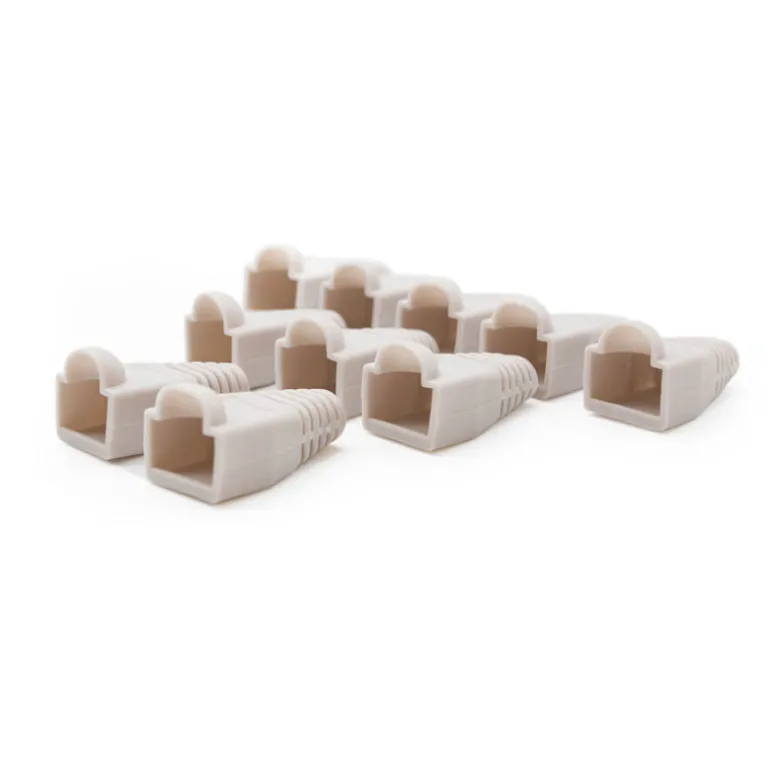 Nano Cable RJ45 pack 10und Plástico Gris - Funda Conector