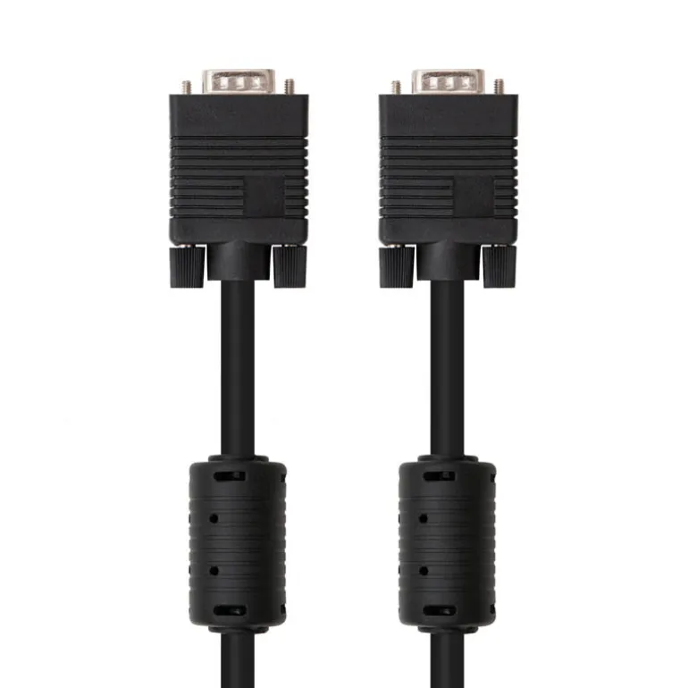 Nanocable SVGA Con Ferrita HDB15/M-HDB15/M Negro 1.8m - Cable SVGA
