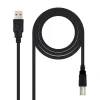 Nanocable USB 2.0 Impresora Tipo A-B 3m Negro - Cable USB