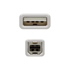 Nanocable USB 2.0 Tipo A-B 3m - Cable USB