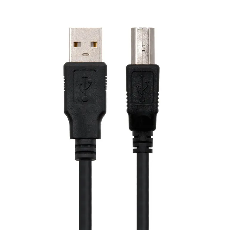 Nanocable USB 2.0 Tipo A/B 4,5m Negro - Cable USB