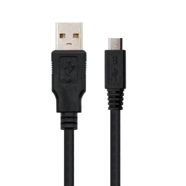 Nanocable USB 2.0 Tipo A/M-Micro B/M Negro 1.8m - Cable