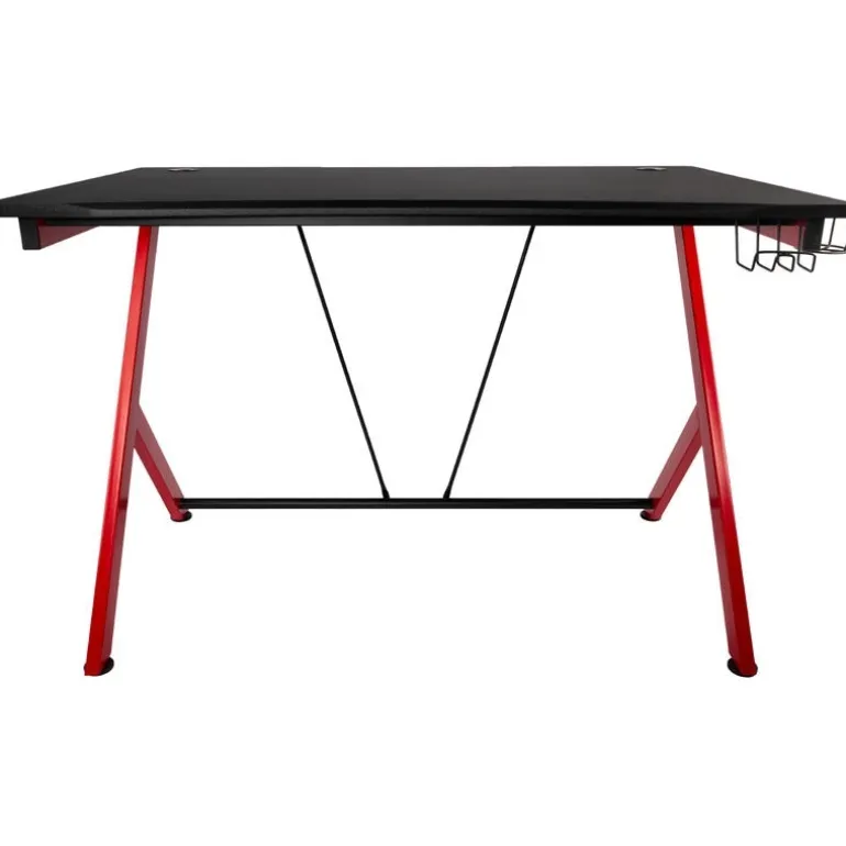 Nitro Concepts D12 Negro/Rojo - Mesa Gaming