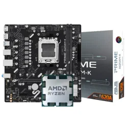 Pack  AMD Ryzen 5 9500F 5.0GHz  Tray + Asus Prime A620AM-K