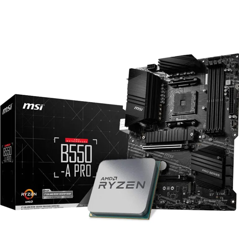Pack AMD Ryzen 7 5700X 4.6GHz Tray + MSI B550-A PRO