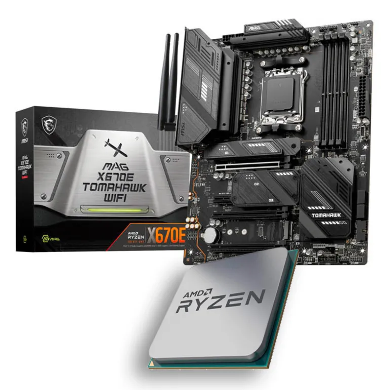 Pack AMD Ryzen 9 7950X 5.7GHz Tray + MSI MAG X670E TOMAHAWK WIFI