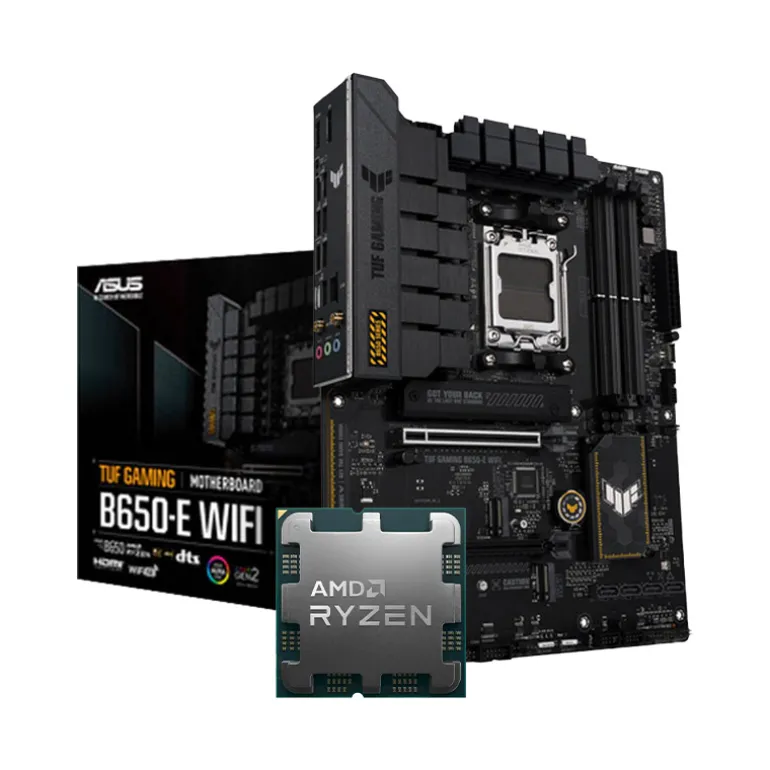 Pack Asus TUF Gaming B650-E WIFI + AMD Ryzen 9 9950X3D 5.7GHz Tray