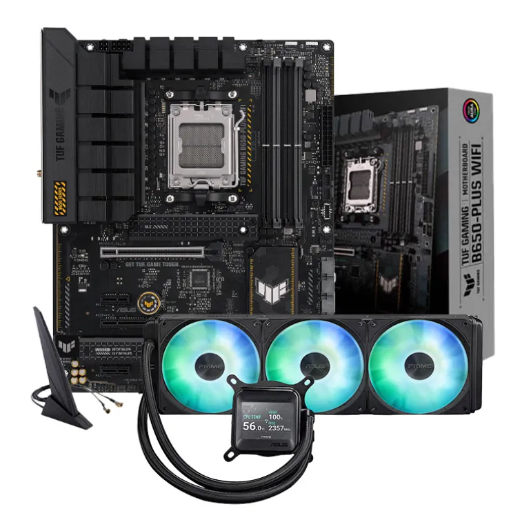 Pack Asus TUF Gaming B650-PLUS WIFI + Asus Prime LC 360 ARGB Negro