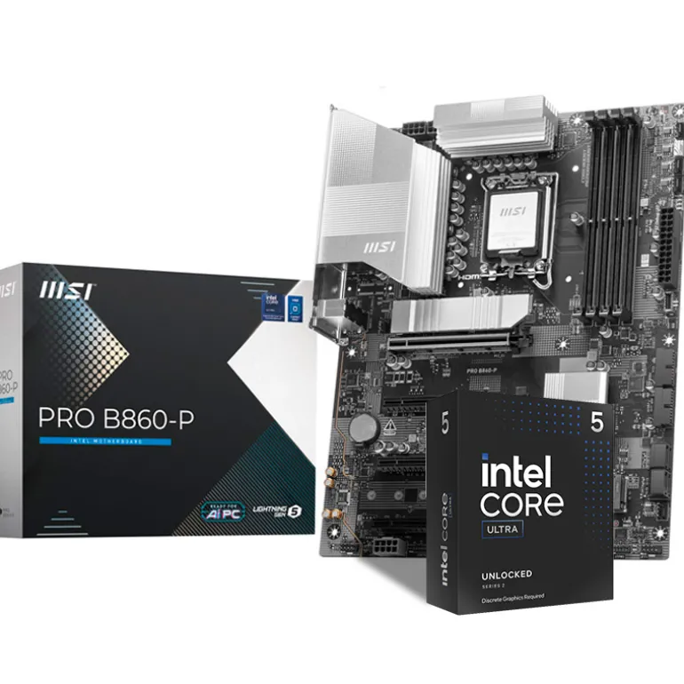 Pack MSI PRO B860-P + Intel Core Ultra 5 245KF 5.2GHz Boxed