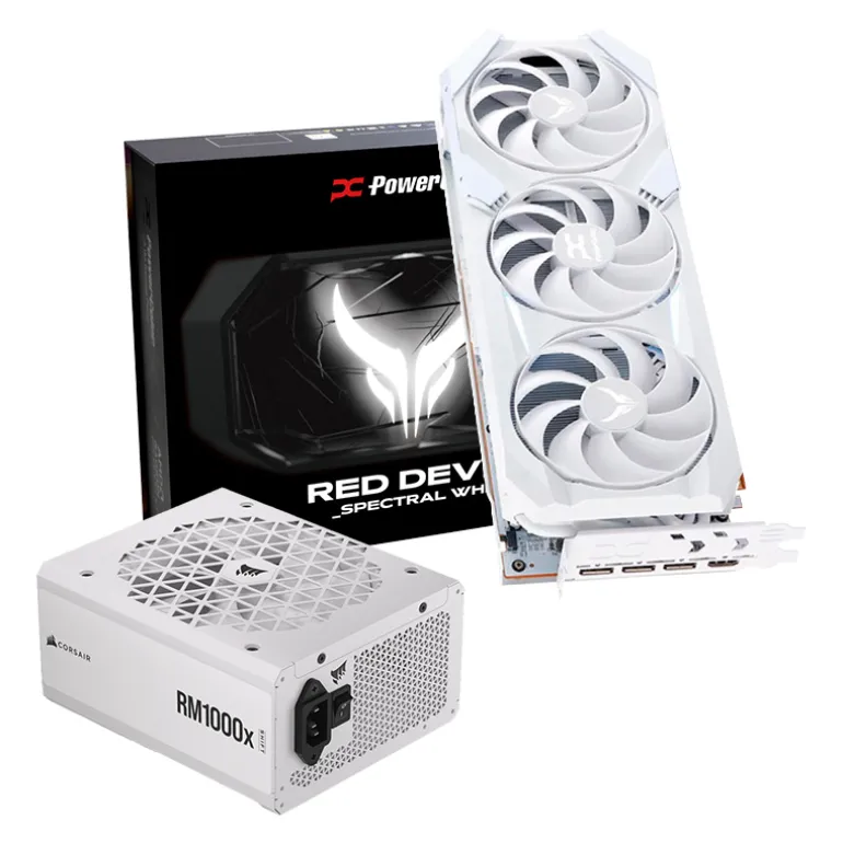 Pack Powercolor Red Devil AMD Radeon RX 9070 XT OC 16GB +Corsair RM1000X 80 Gold 1000W ATX 3.0 Modular