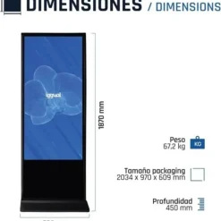 Pantalla Digital iggual ORCHID IGG318799 55
