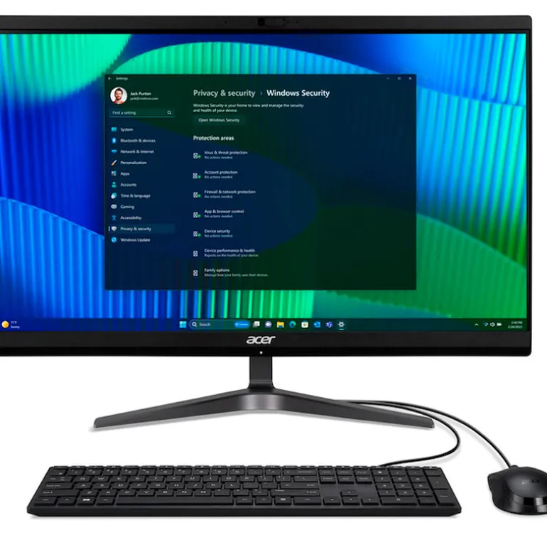 PC Todo En Uno Acer Veriton VZ2524G U5-125U 8GB 512GB 23.8" W11P Negro