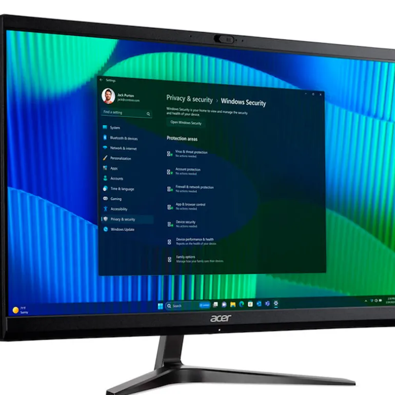PC Todo En Uno Acer Veriton VZ2524G U5-125U 8GB 512GB 23.8" W11P Negro