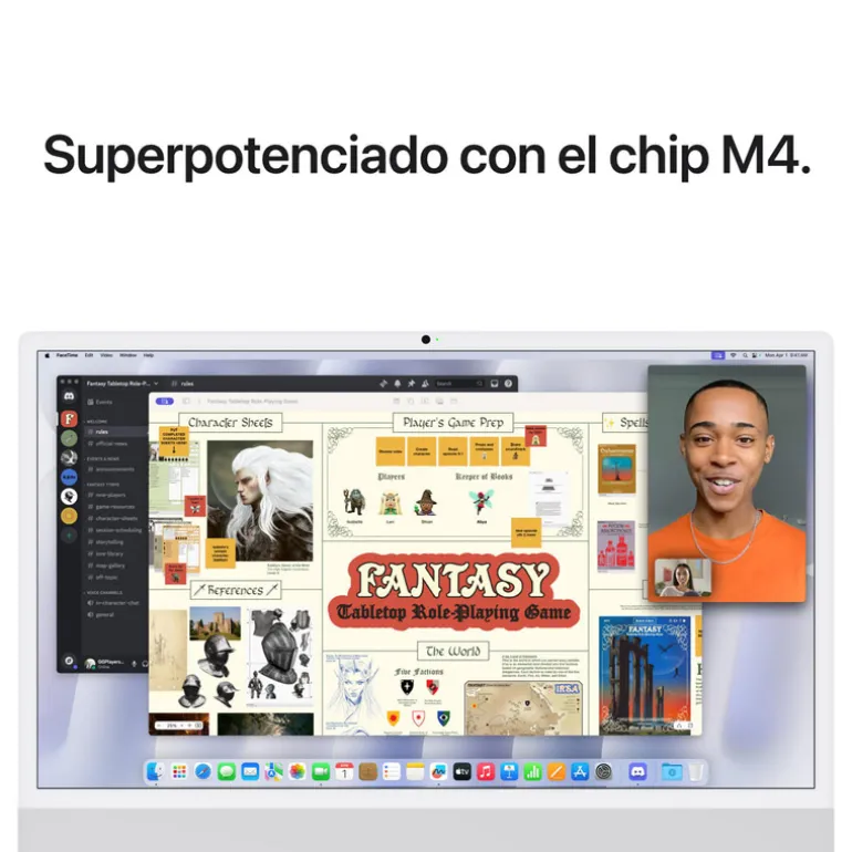 PC Todo En Uno Apple iMac M4 24GB 512GB 24" macOS Touch ID Plata