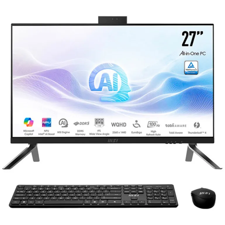 PC Todo En Uno MSI Modern AM273Q AI 1UM-055ES U7-155H 32GB 1TB 27" W11P