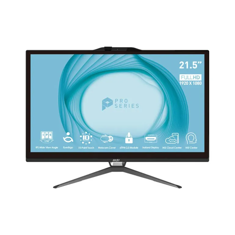 PC Todo En Uno MSI PRO AP222T 13M-002EU i3-13100 8GB 256GB 22" W11H Negro