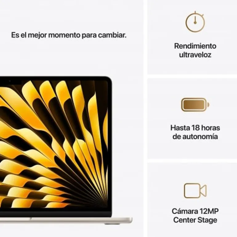 Portátil Apple MacBook Air M4 24GB 512GB 13.6" Blanco Estrella