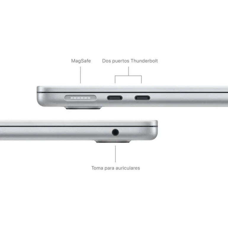 Portátil Apple MacBook Air 13 M3 8GB 256GB 13" macOS Plata