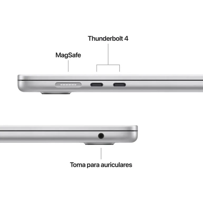 Portátil Apple MacBook Air M4 16GB 256GB 15.3" macOS Plata
