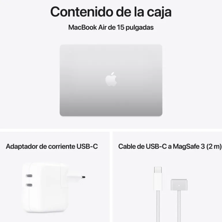 Portátil Apple MacBook Air M4 16GB 256GB 15.3" macOS Plata