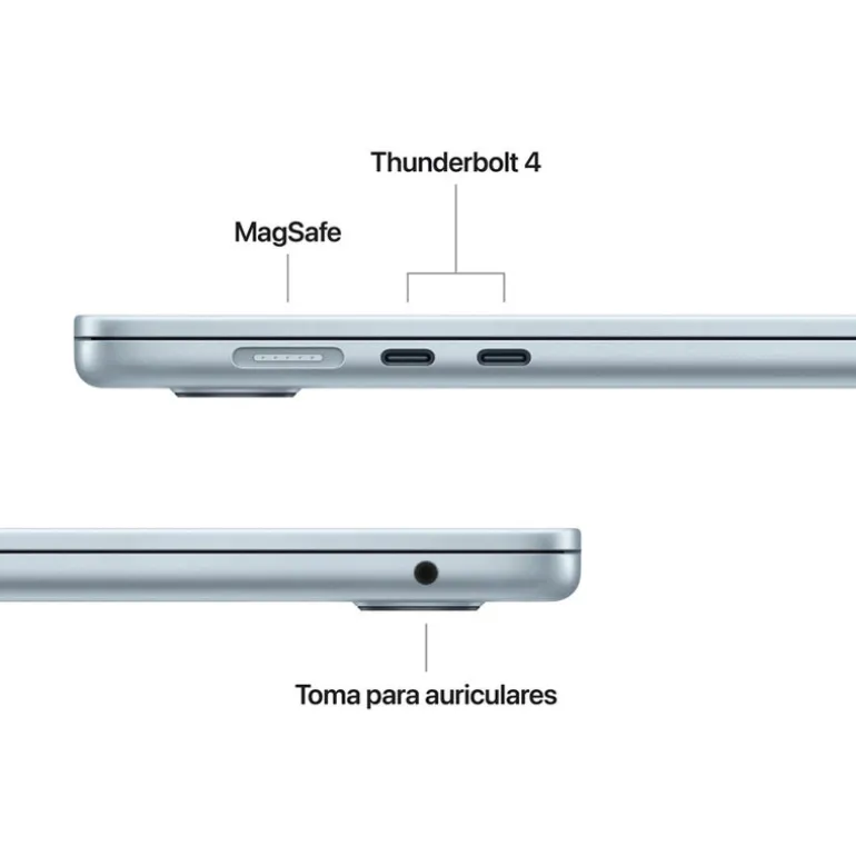 Portátil Apple MacBook Air M4 16GB 256GB 15.3" macOS Azul Cielo