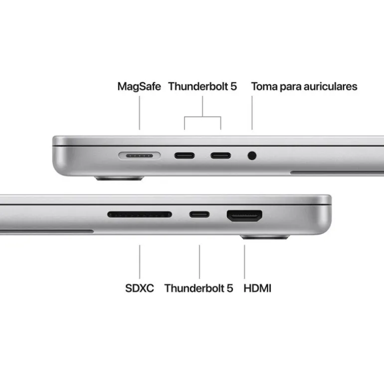 Portátil Apple MacBook Pro M4 48GB 2TB 16" macOS Plata