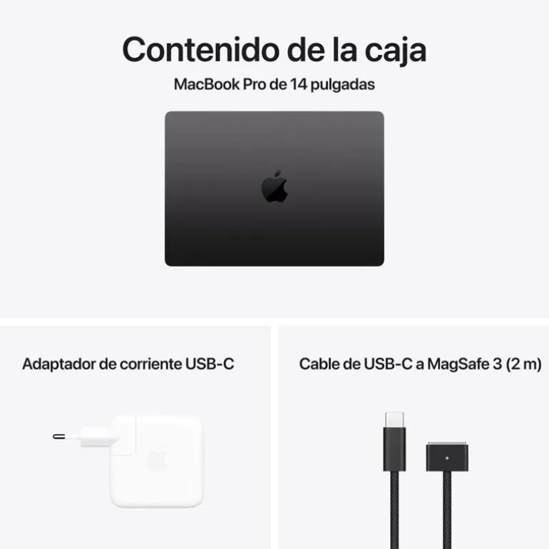 Portátil Apple MacBook Pro M4 16GB 1TB 14" macOS Negro Espacial