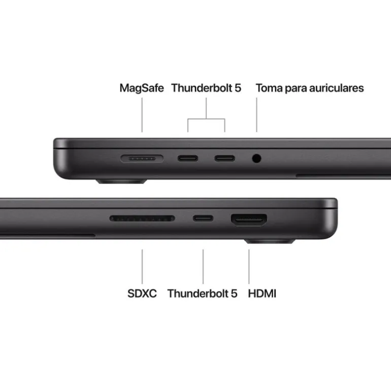 Portátil Apple MacBook Pro M4 Max 36GB 1TB 16" macOS Negro Espacial