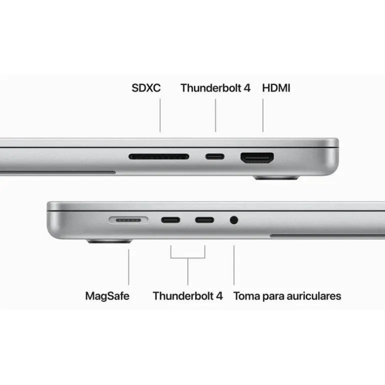 Portátil Apple Macbook Pro 14 M3 Max 36GB 1TB 14" Plata