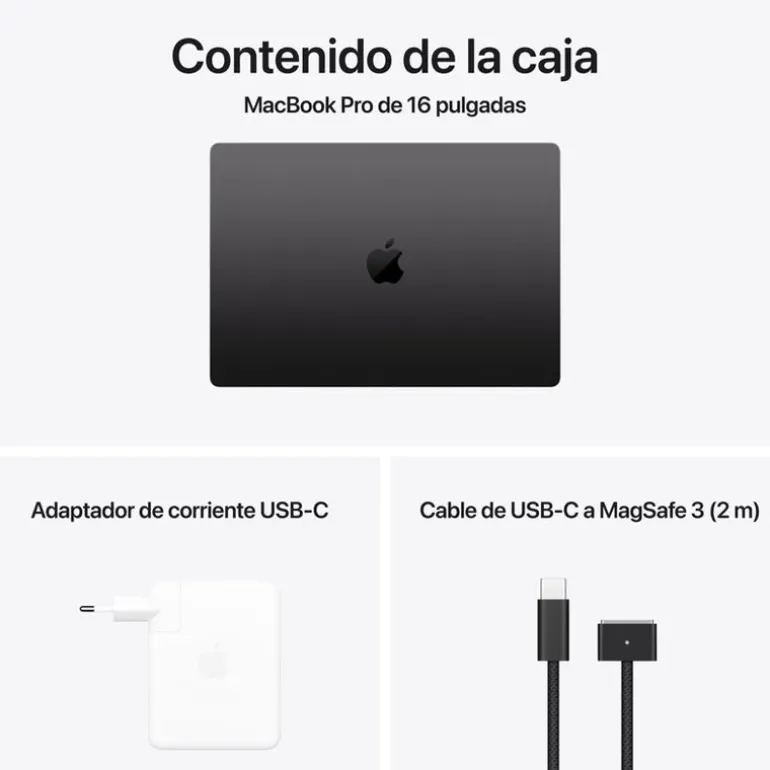 Portátil Apple MacBook Pro M4 Pro 24GB 512GB 16" macOS Negro Espacial