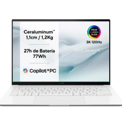 Portátil Asus Zenbook S14 OLED UX5406AA-SU247W U9-386H 32GB 1TB 14" 3K OLED W11H