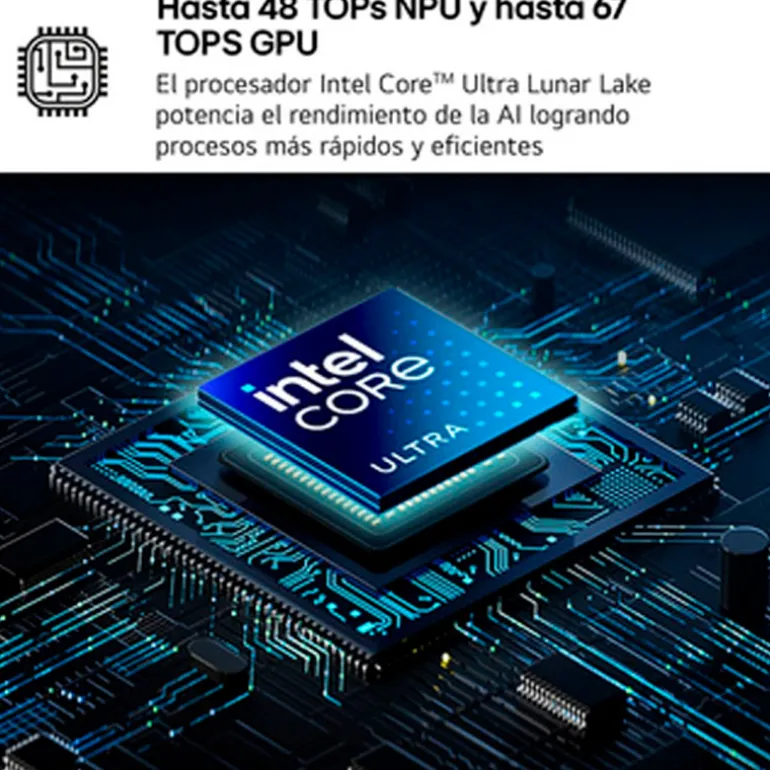 Portátil LG Gram Pro AI 16Z90TS U9-288V 32GB 1TB 16" W11H